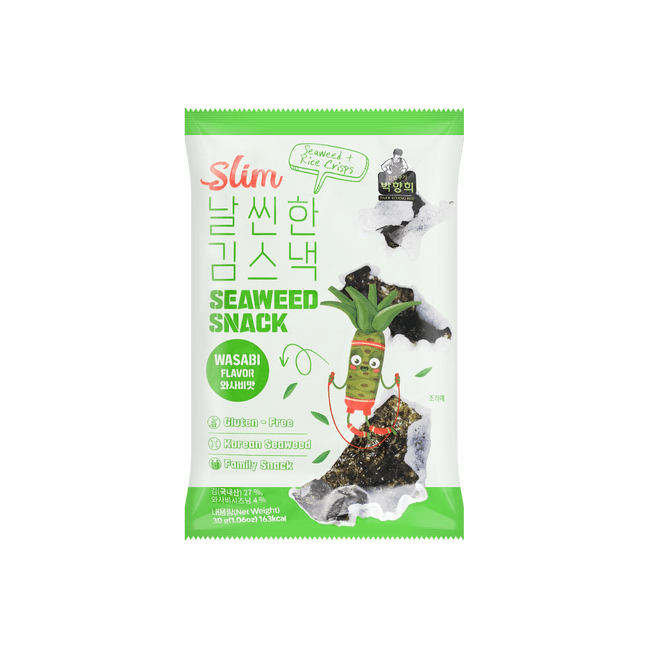 Wasabi Seaweed Crisps - Light, Crispy Seaweed Snack, 1.05oz