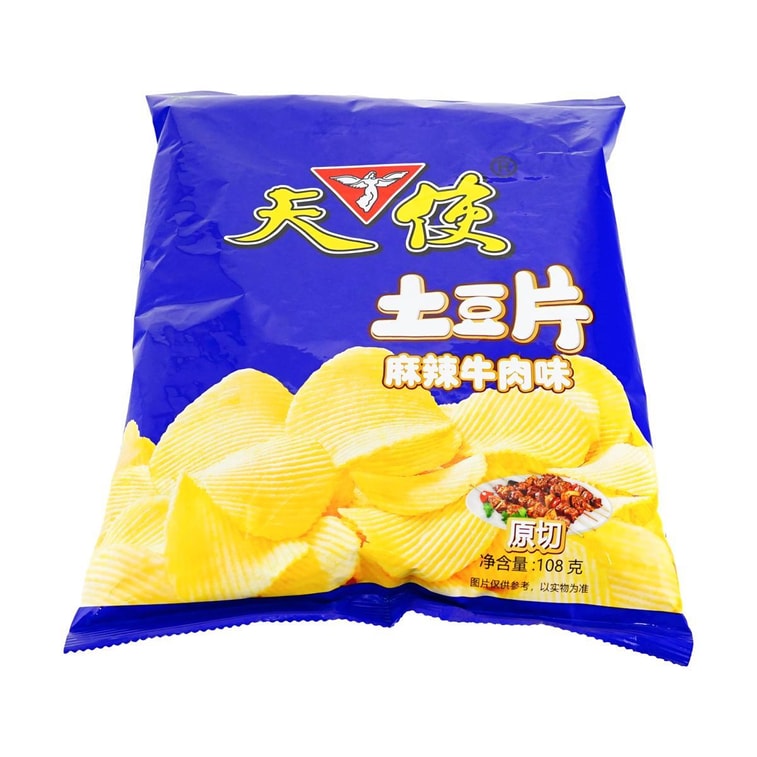天使 土豆片 原切薯片 麻辣牛肉味 108g【云南特产】 10