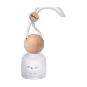 【中国直邮】 MINISO 名创优品 车载香薰榉木挂件挂饰汽车摆件祛味淡香持久留香清新【白茶】1个