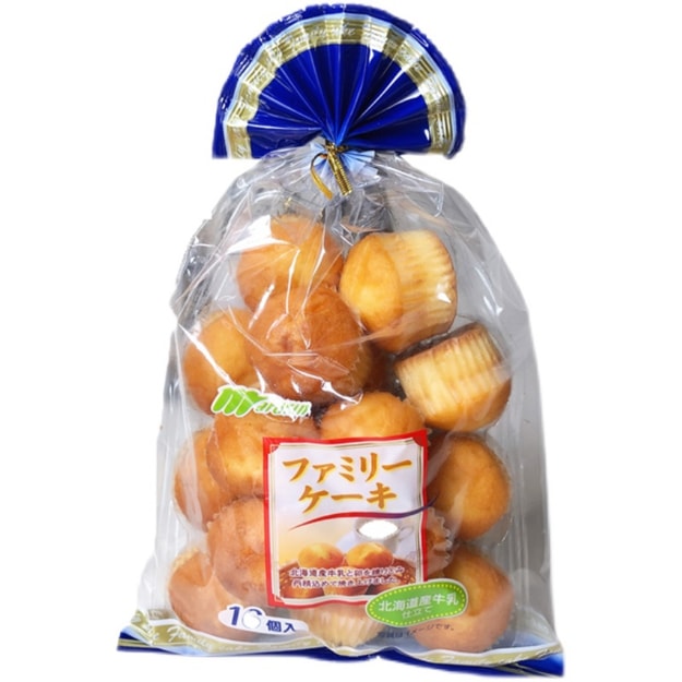 商品详情 - 日本进口 北海道牛乳迷你小蛋糕 家庭装 280g 一袋16个