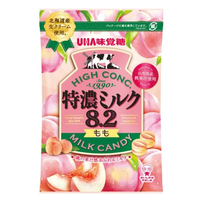 UHA 日本味覚糖 エクストラリッチミルクキャンディ ピーチ味 70g