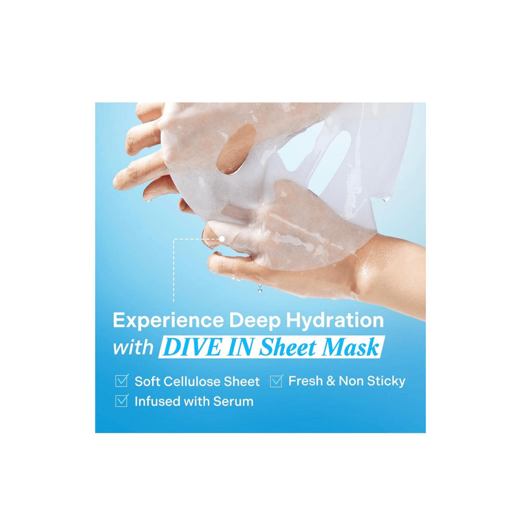 DIVE IN Hyaluronic Acid Facial Mask 27ml x 10ea 3