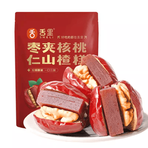 Jujube mixed with walnuts, hawthorn cake, jujube mixed with walnut kernels, Xinjiang Red Small Pie snack 200g * 1 pack