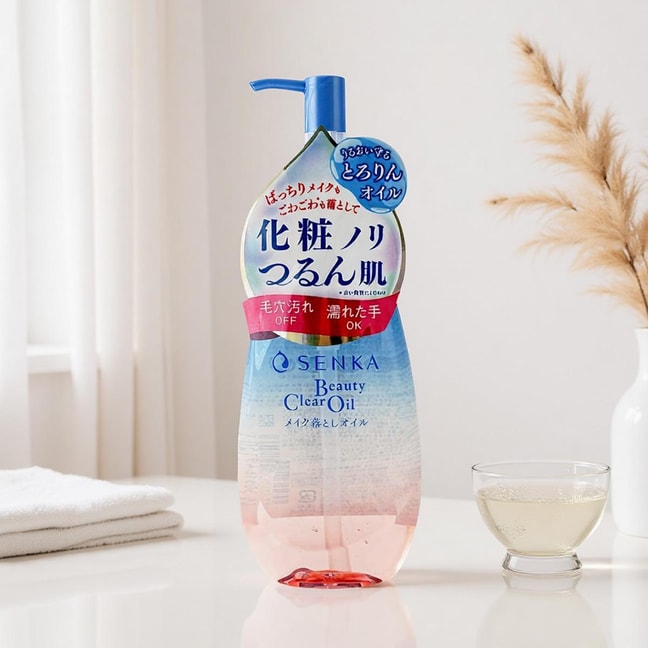 日本FINETODAY SENKA珊珂 美肤净透卸妆油 200ml(白花香型)