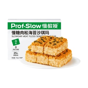 【中国直邮】 慢教授 海苔沙琪玛 无糖 180g