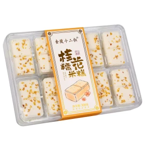 【中国直邮】 金陵十二钗 南京特产桂花糯米糕特色夫子庙小吃300g*1盒