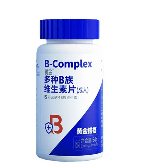【中国直邮】黄金搭档白发生物素维生素b6b7防脱发白头发护发 54g*1瓶
