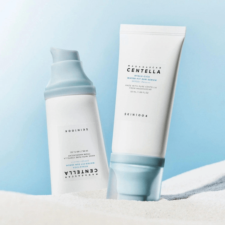 Madagascar Centella Hyalu Cica Water Fit Sun Serum SPF50+ PA++++ 50ml Dual Pack 5