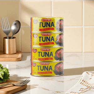 Oil-Soaked Tuna Chunks with Kimchi Sauce 5.29 oz*4 packs