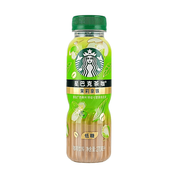 STARBUCKS 星巴克茶吧 茉莉拿鐵 低糖咖啡 270ml 3