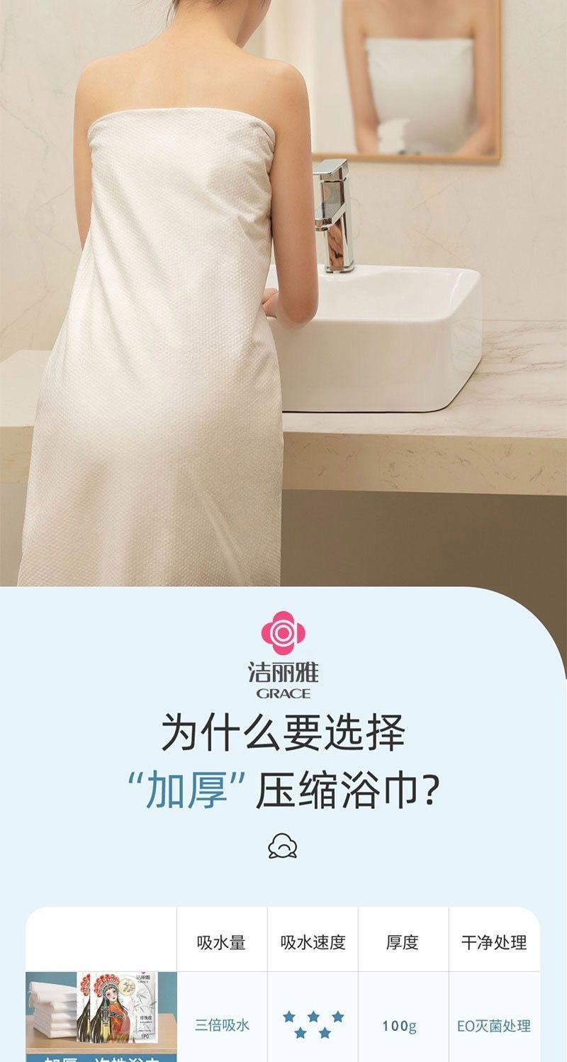 Disposable Bath Towel 2pcs/Pack Thick And Large 70x140cm Disposable For Travel FBMQC