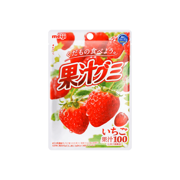 日本MEIJI明治 果汁软糖 草莓味 51g