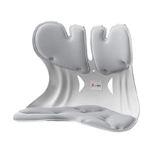 BKT 人体工学护腰坐垫靠背 久坐神器坐姿托 多种椅子适用 超大版气质灰 477*337*373mm 