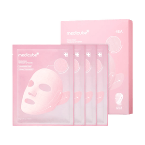 韩国Medicube PDRN粉色提拉紧致面膜 4片装 【深层修护】【弹力提升】