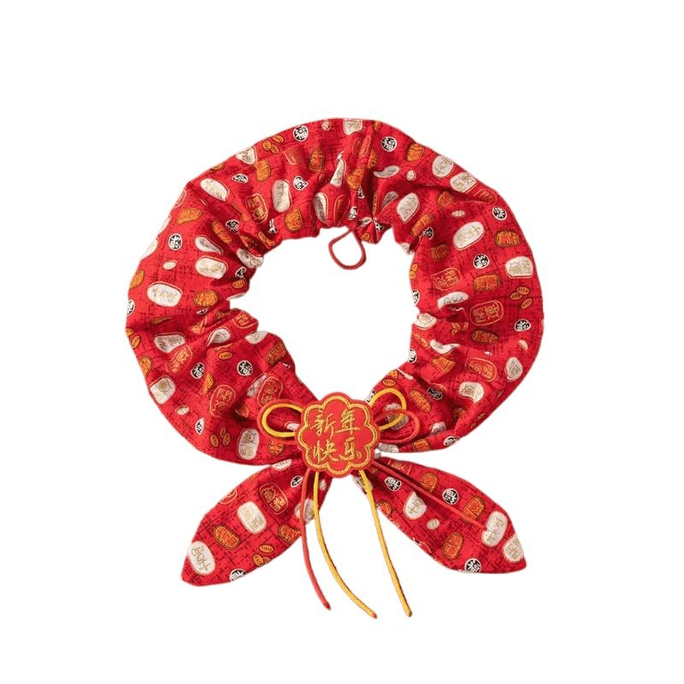 Pet Celebration Scarf Happy New Year L Size 30-55cm * 1