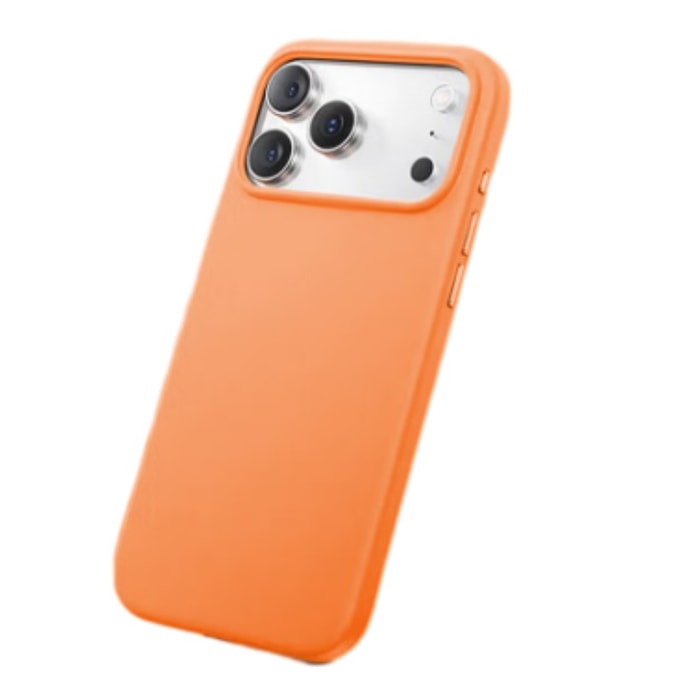 【香港直送】 倍思 液態矽膠磁吸手機殼曙光橙 Apple 17 Pro*1 防刮防塵