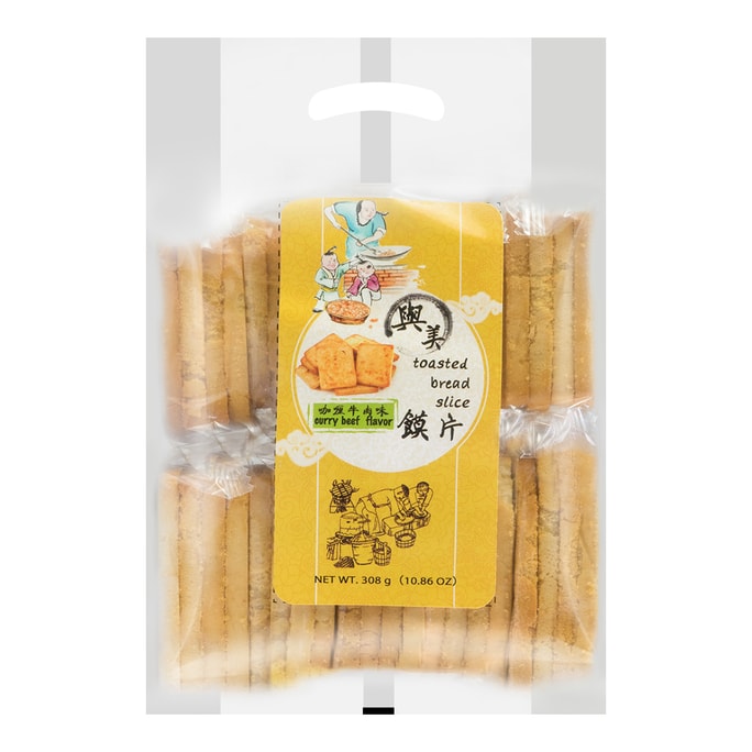 YUMEI Toasted Bread Slice Curry Beef Flavor 308g