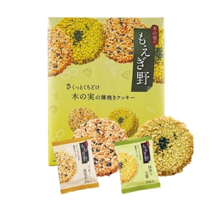 日本TIVOLIN TIVON阡朋 薄脆坚果饼干 芝麻花生+抹茶巴旦木味 24枚入 122.4g