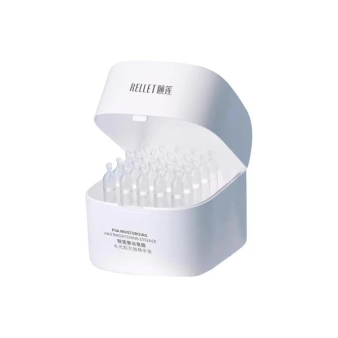 【Expédition directe depuis Hong Kong】 YiLian Nouvelle formule de sérum à usage unique pour une peau lumineuse 1.3ml×30 ampoules/boîte 99.7% Niacinamide pur + Acide polyglutamique + 2x Acide hyaluronique pour une peau lumineuse, blanche et hydratée, ampoules à usage unique pour préserver la fraîcheur
