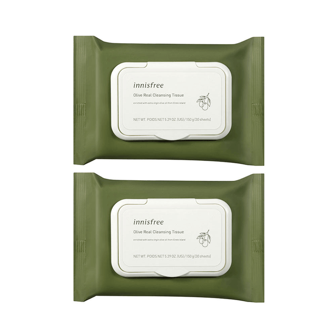 Innisfree Olive Real Cleansing Tissue 30 sheets x 2p