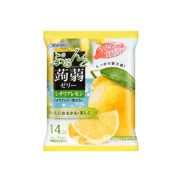日本ORIHIRO 蒟蒻果冻 柠檬味 120g 6枚入