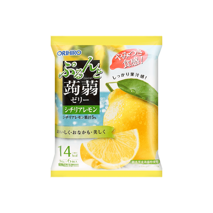 Konjac Jelly Lemon Flavor 120g 6pc