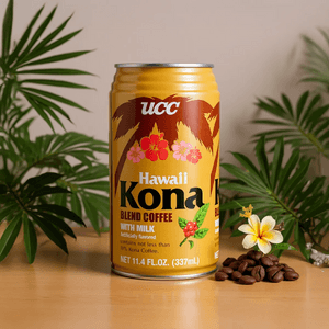 Hawaii Kona Blend Coffee with Milk Sweet Milky, Ready To Drink Coffee, 11.4fl oz