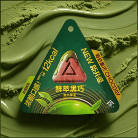 Fresh Extract Dark Chocolate Velvety Matcha Flavor 0.53 oz【0 White Sugar Low Calories】