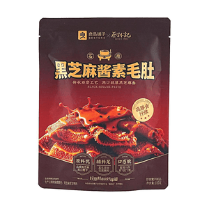 良品铺子 黑芝麻酱素毛肚 105g【蔡林记联名】【石磨浓香】【高膳食纤维】