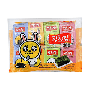 Roasted & Seasoned Laver 2.25oz 【Salty and Crispy】【Korean Style Flavor】