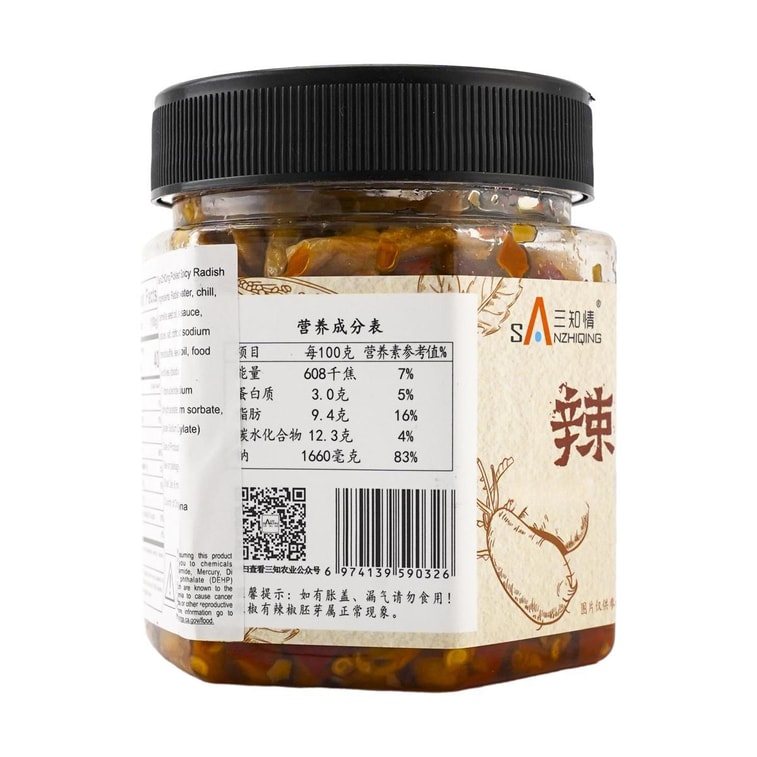 三知情 辣脆蘿蔔 下餐開胃鹹菜蘿蔔乾 228g 4