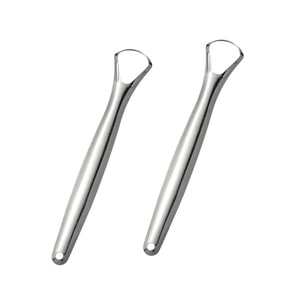 【中国直送】アメリカ製ファティナ舌クリーナー2個パック、ステンレス製、息を爽やかにし、口臭を除去し、大人の必需品です。