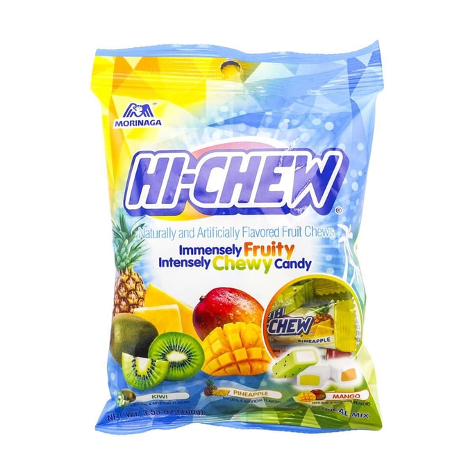 日本HI-CHEW 双果汁软糖 热带水果口味 综合袋 100g