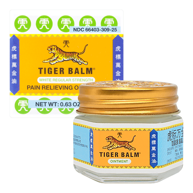 新加坡tiger balm虎标 万金油软膏 白色清凉型 18g