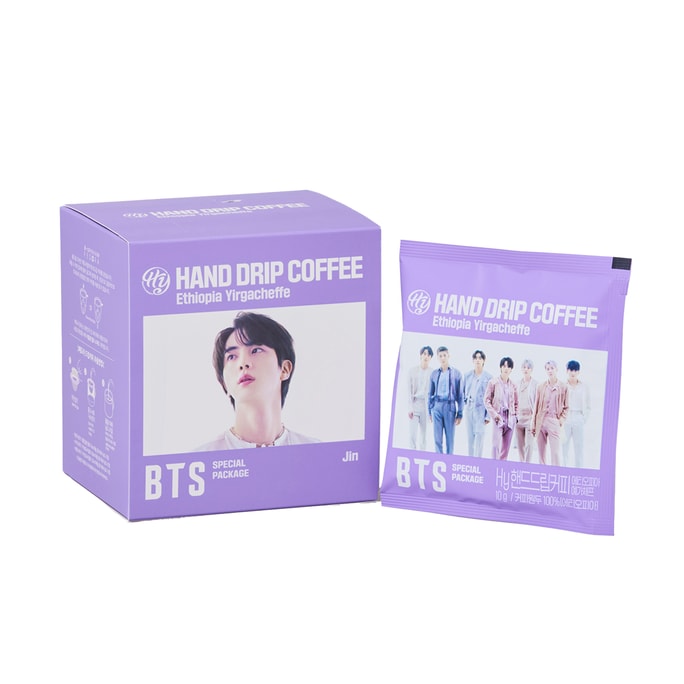 한국 Kproduct4u BTS 멤버 초보자 에티오피아 이르가체프 커피 1박스(진)