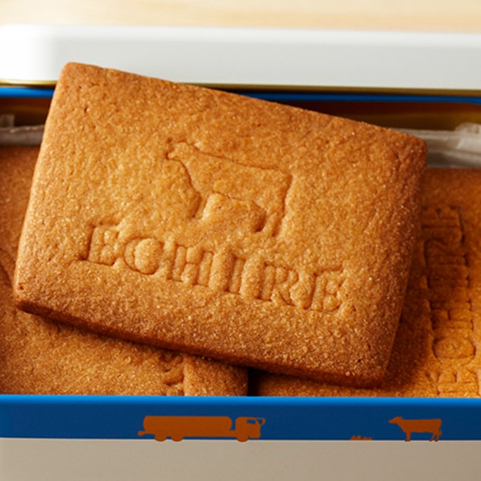 일본 인기 한정판 ECHIRE 애쉬 버터 바삭바삭 쿠키 선물 상자 Sable Échiré 작은 흰색 상자