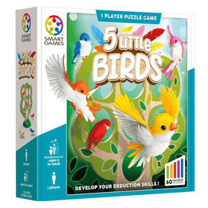 Smart Games 5 Little Birds Wooden Deduction Game