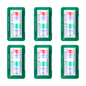 泰国POYSIAN八仙筒 薄荷棒鼻吸式清凉油 驱蚊鼻通 提神醒脑 通鼻开窍 可吸入可涂抹 6只入【超值装】