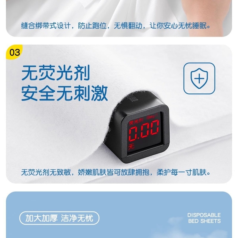 Travel Hotel Disposable Bedding Set (Sheets, Pillowcases) Double-Thickness Travel Bedding Set Dirt-Proof Portable Travel Set Double Size