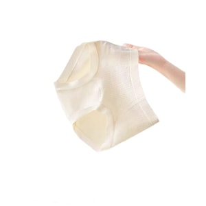 Fuyangjie Herbal オリジナルカラー 授乳パンツ レディース Mサイズ 3枚組 ミッドライズ 16cm長め コットンボトム シームレス 抗菌 防臭