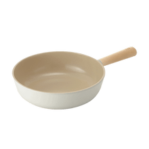 韩国NEOFLAM FIKA 木柄陶瓷铸造平底煎炒锅 10” 26cm【小红书爆款】