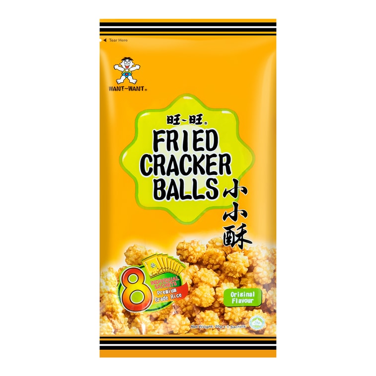 Fried Cracker Balls, 8 Pack Individual Sachets 5.64 oz 13