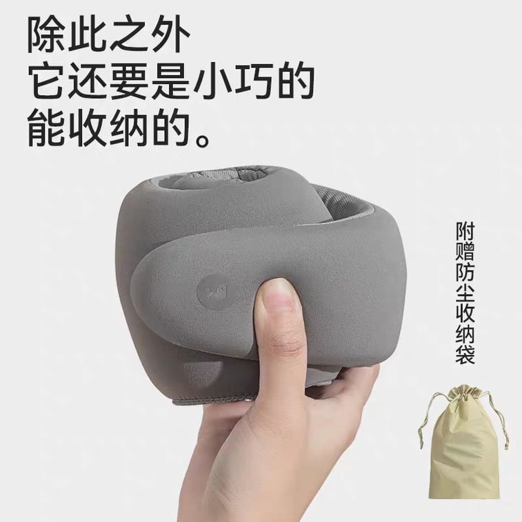 【中国からの直送】リラックスできるU字型ネックピロー、シンプルで持ち運びやすいU字型ネックサポートピロー、低反発素材、自宅、オフィス、旅行に最適（圧力0、グリーン）（首周り34～38cmに対応） 4