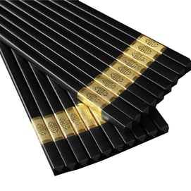 10-Pair Alloy Chopsticks Set - Premium Household Chopsticks, Anti-Slip & Mold-Proof, High Temperature Resistant, Dishwasher Safe