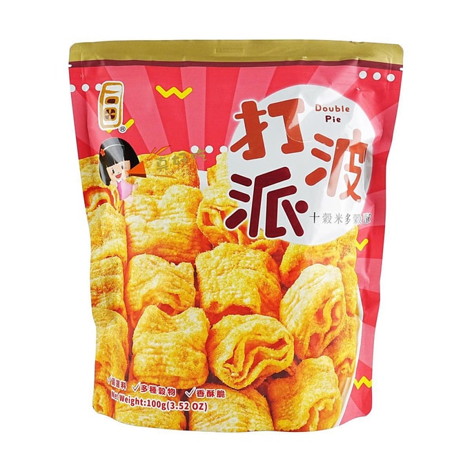 台灣一口田 打波派 營養十穀米多穀酥 烏龜酥薯片 100g
