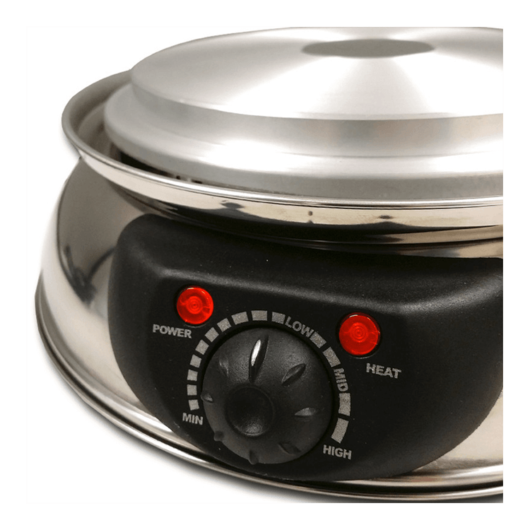 5L Electric Shabu Shabu Pot with Divider and Non-Stick Coating, Electric  Hot Pot Dia 30cm