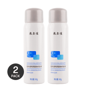 VOOLGA敷尔佳 医用透明质酸钠修复液 术后修复喷雾 舒缓敏感 减轻瘢痕 60g*2 械字小喷【超值装】