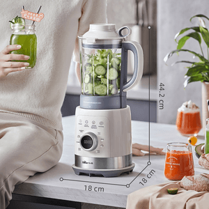 BEAR小熊 破壁机豆浆机搅拌机 自动清洗 中途加料 海盐灰白