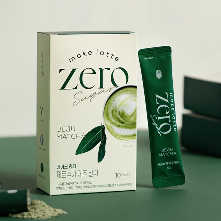 HUMEAL 無糖済州抹茶ラテ 10本入り、128g - Yami