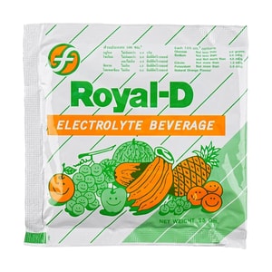 泰国ROYAL-D 葡萄糖电解质粉 运动饮料 健身补充能量水分冲剂 0糖0脂0添加 10包 科学补水 恢复体能